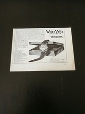 1959 WYLER VETTA INCAFLEX DYNASTAR ORO E COFANETTO WATCH VINTAGE AD PUBBLICITA  