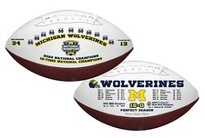 MICHIGAN WOLVERINES 2023 CAMPIONI NAZIONALI 12 VOLTE CAMPIONI CALCIO RICORDO