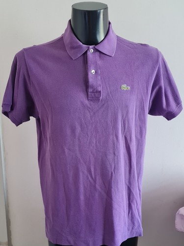 Polo vintage viola lacoste - polo,