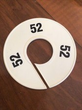 4 Pz. Segnataglie Per Stand Dischi Divisori Negozio/outlet Abbigliamento Tg.52