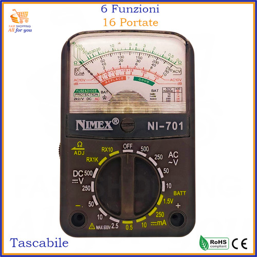 Tester multimetro analogico