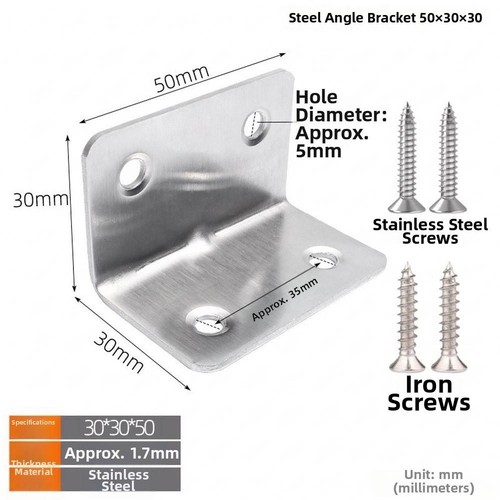 Staffe 20pz acciaio per - staffe, l