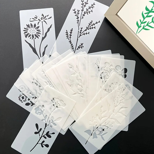 Set 18pz stencil fiori