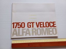 Alfa Romeo 1750 GT Veloce 1970 depliant originale italiano