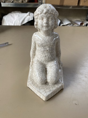Statua bambino ceramica epoca - statua,