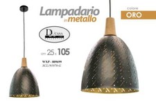 LAMPADARIO COLOR ORO TONDO