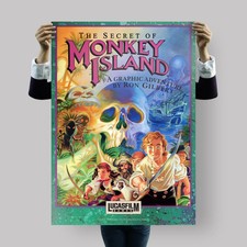 Poster Il Segreto di Monkey Island | Lucasfilm Games 1990 | Steve Purcell Art