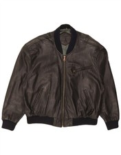 Giacca di pelle bomber uomo