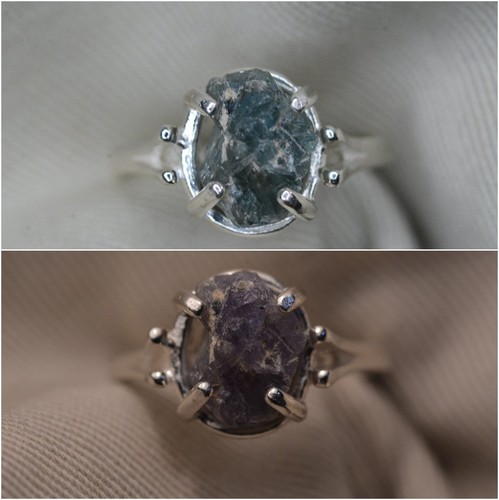 Anello alessandrite grezza