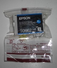 Original Epson T0962 Tinte Ink Cartridge cyan  für Stylus Photo R2880  in Folie