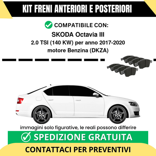 Pastiglie freno ant post - freno, +