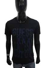 T-shirt Guess Uomo M Nera Logo