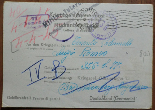 Regno lettera prigionieri - prigionieri, di