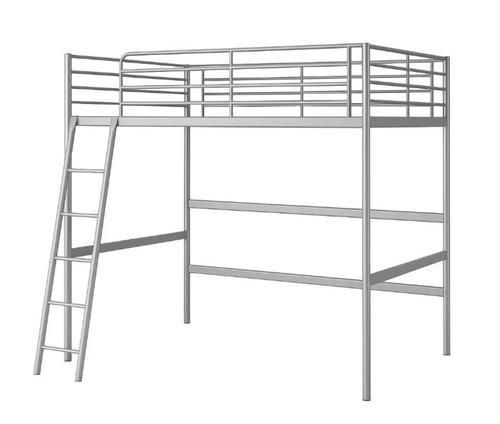 Letto soppalco metallo - letto,