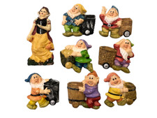 CALAMITE BIANCANEVE E I SETTE NANI 8 DECORAZIONE IN RESINA CON CALALAMITA CM8-14