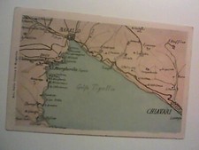 CARTA GEOGRAFICA RAPALLO CHIAVARI PORTOFINO GOLFO TIGULLIO GENOVA LIGURIA