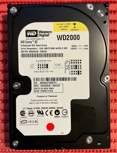 Western digital 200gb 5 - 200gb, 3.5