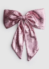 Grande fiocco rosa porta