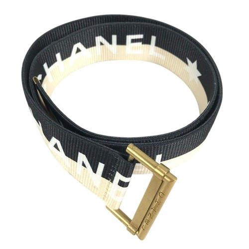 Cintura chanel logo tela - chanel,