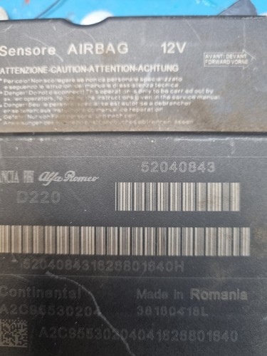 52040843 centralina airbag - 52040843,