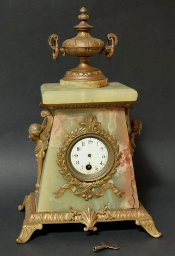Vecchio orologio camino art - orologio,
