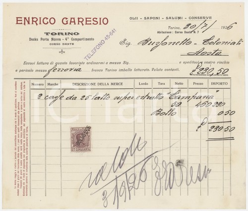 1926 torino docks porta nuova - 1926,