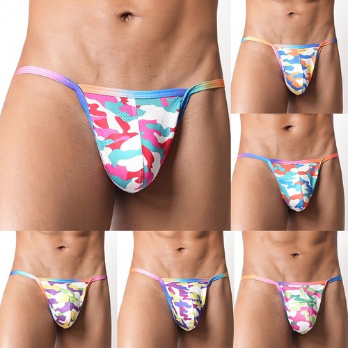 Tanga uomo camouflage stampa