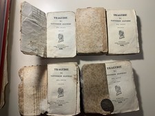 Tragedie di Vittorio Alfieri da Asti - 5 volumi edizione 1838 - Da studio