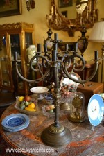 Candelabro in bronzo a cinque braccia del XX secolo