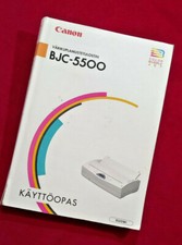 Canon Bubble Jet Stampante BJC-5500 Manuale Utente Guida in Finlandese (Suomi)