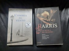 2 LIBRI: LA SCUOLA DEI DESIDERI - J. HARRIS, L'OMBRA DEL VENTO - C. R. ZAFON