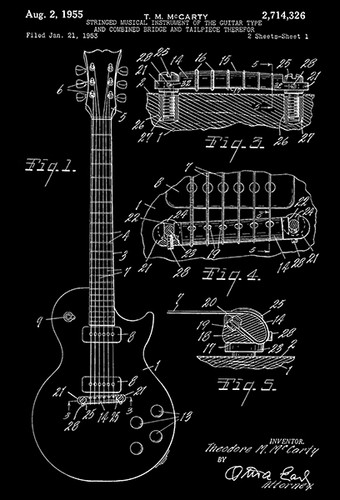 1955 gibson chitarra les - -,