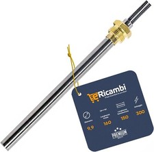 Candeletta Accensione Resistenza 300W Raccordo 3/8 Stufa Pellet | 9,9X160mm 