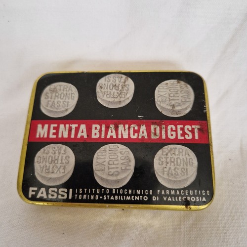 Scatola latta vintage menta - scatola,