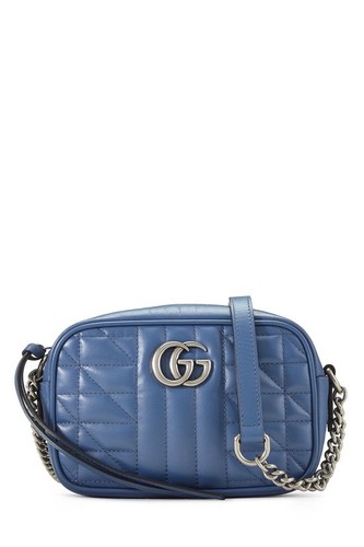 Gucci tracolla blu pelle - tracolla, gg