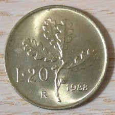 MONETA REPUBBLICA ITALIANA 20