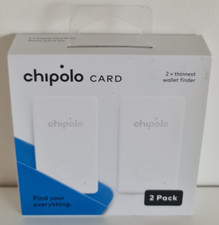 NEW - Chipolo Bluetooth Wallet Tracking Card - Confezione da 2 - Modello CH-C17B-WE-R