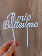 Scritta Decorazione Torta Battesimo Cerimonia Compleanno Personalizzata Wedding