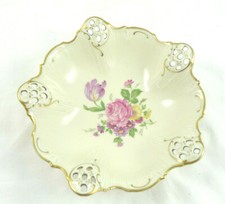 PORCELLANA ROSENTHAL MOLLERE VINTAGE CENTROTAVOLA CIOTOLA 1960 C ROCOCO FIORI