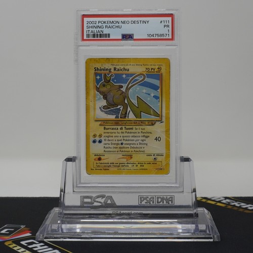Psa poor shining raichu holo - psa,