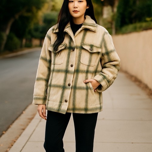 Giacca camicia oversize