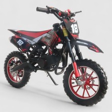SRC-Moto Mini 49cc Dirt Bike Benzina 50cc Bambini Fuoristrada Moto Scrambler ROSSO
