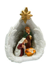 Mini Presepe in Ala Cm 4x5x9h