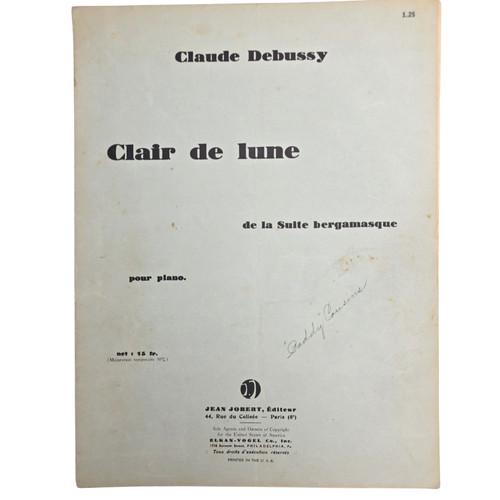 Clair lune partiture 1927 - clair,