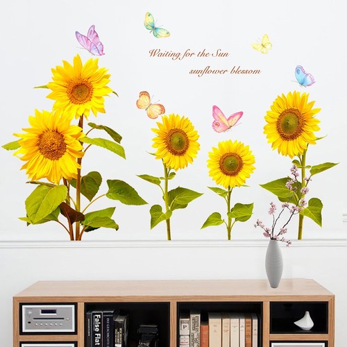 Adesivo murale girasole - adesivo,