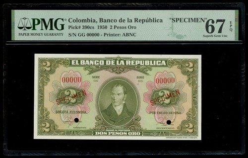 Colombia pesos oro esemplare - colombia,