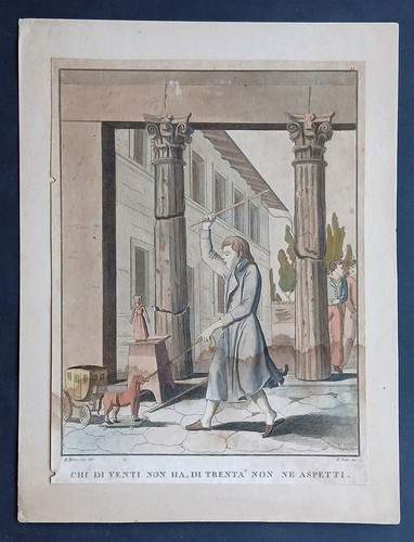 Stampa antica proverbi - antica,