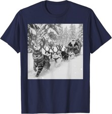 Christmas Santa Sleigh Cats