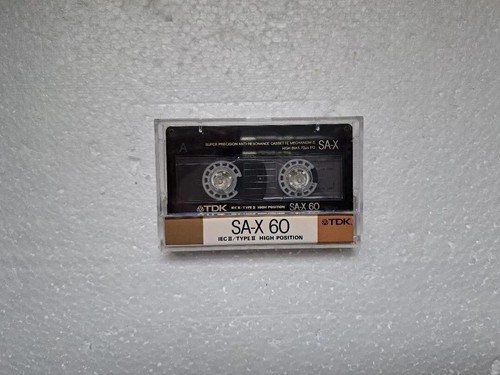 Audiocassetta vintage tdk x - vintage, sa-x