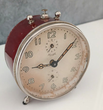Orologio Sveglia da Tavolo Kienzle Made in Germany Vintage Rosso